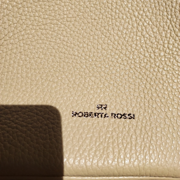 Genuine Leather Cream Colored Backpack  Purse Made in Italy - Picture 2 of 13